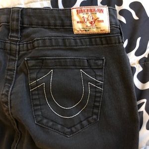 TRUE RELIGION black denim jeans